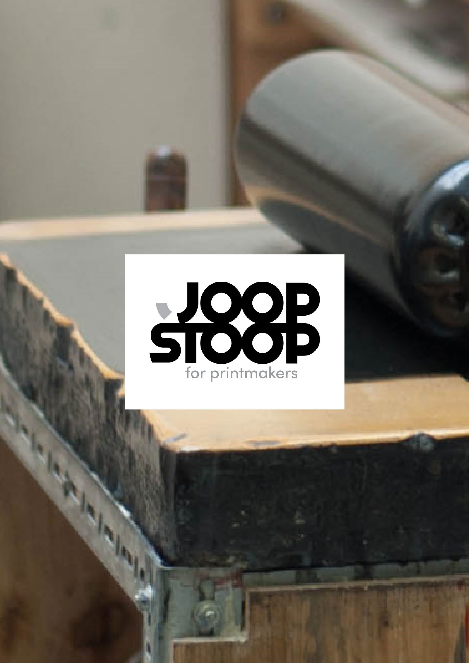 Vente matériel arts graphiques Joop Stoop : création d’identité visuelle